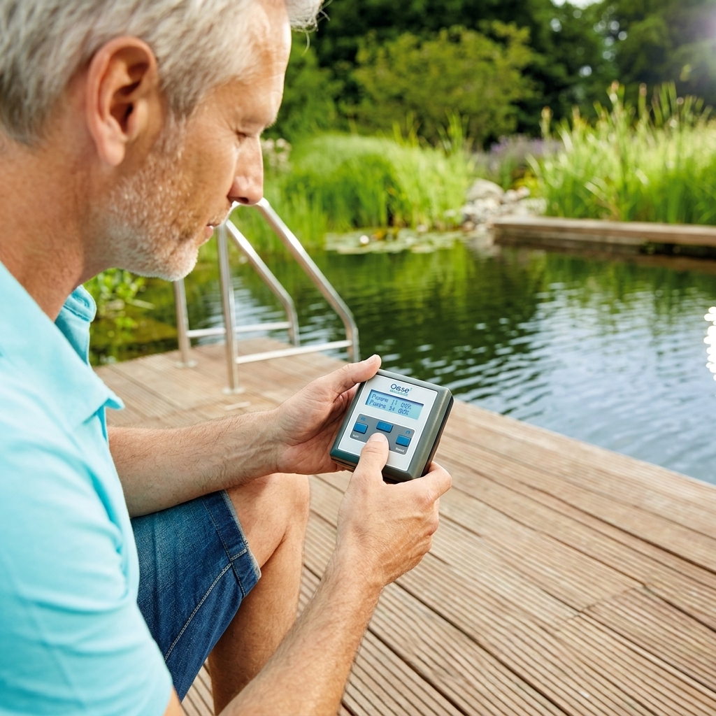 OASE Eco Control Pumpensteuerung – Steuergerät mit Display & 10 m Kabel für OASE Control-fähige Pumpen