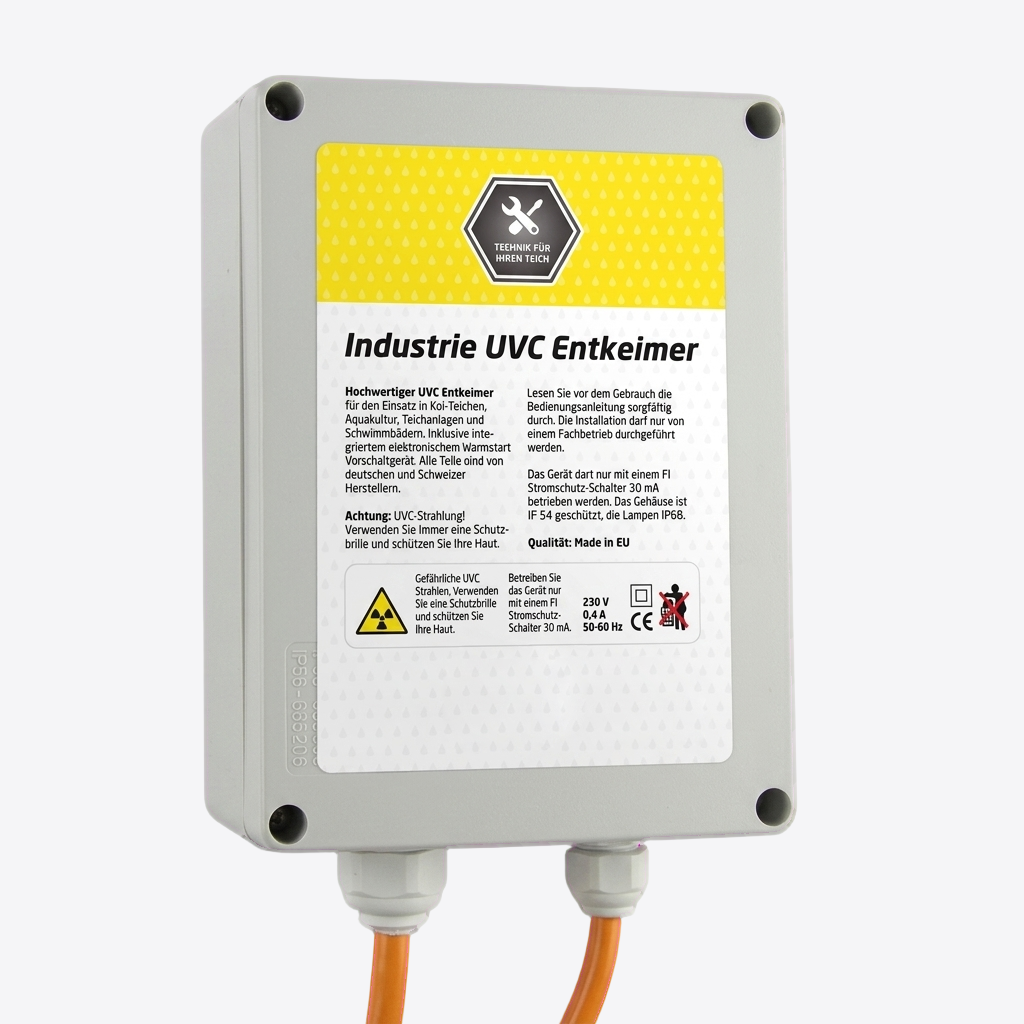 Pond Police Industrie UV-C Amalgam Serie 105 Watt mit Einbaugehäuse