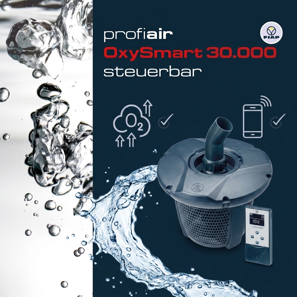 FIAP profiair OxySmart 30.000 – steuerbarer Teichbelüfter für Koi- & Gartenteiche