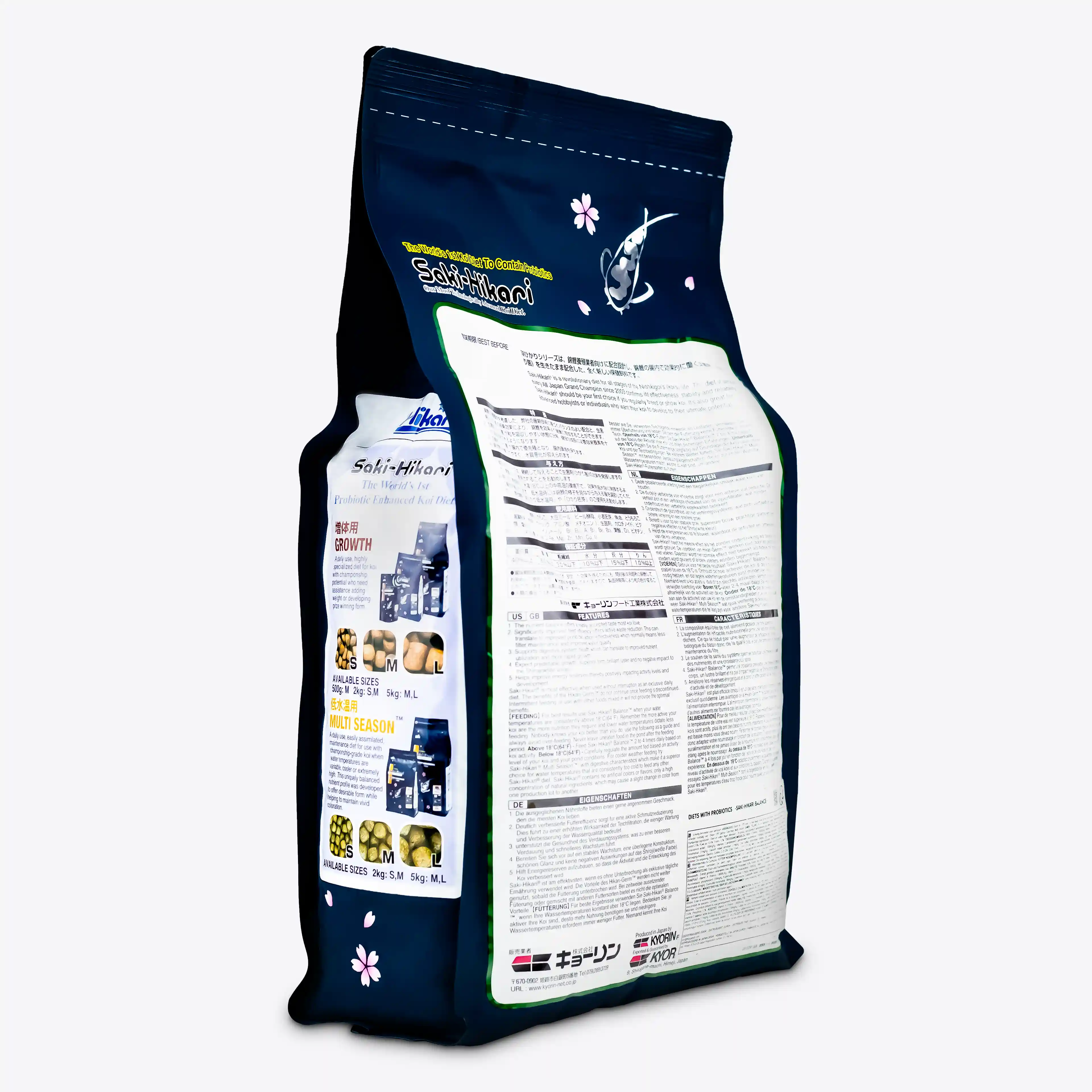 Saki Hikari® Balance Koifutter – Probiotisches Premium-Alleinfutter für perfektes Wachstum, ideale Körperform & maximale Vitalität (schwimmend)