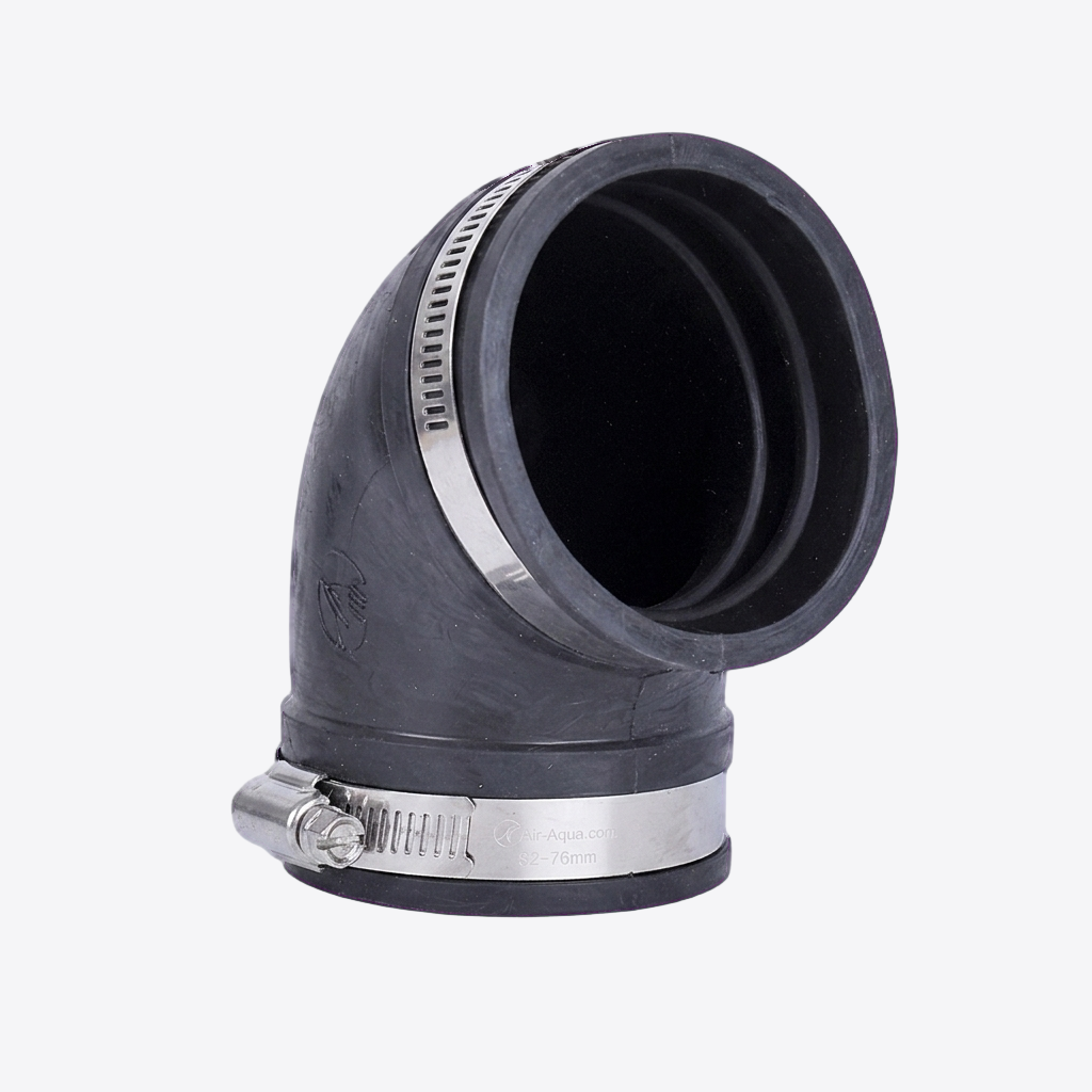Flexible Bögen 90° inkl. Spannring
