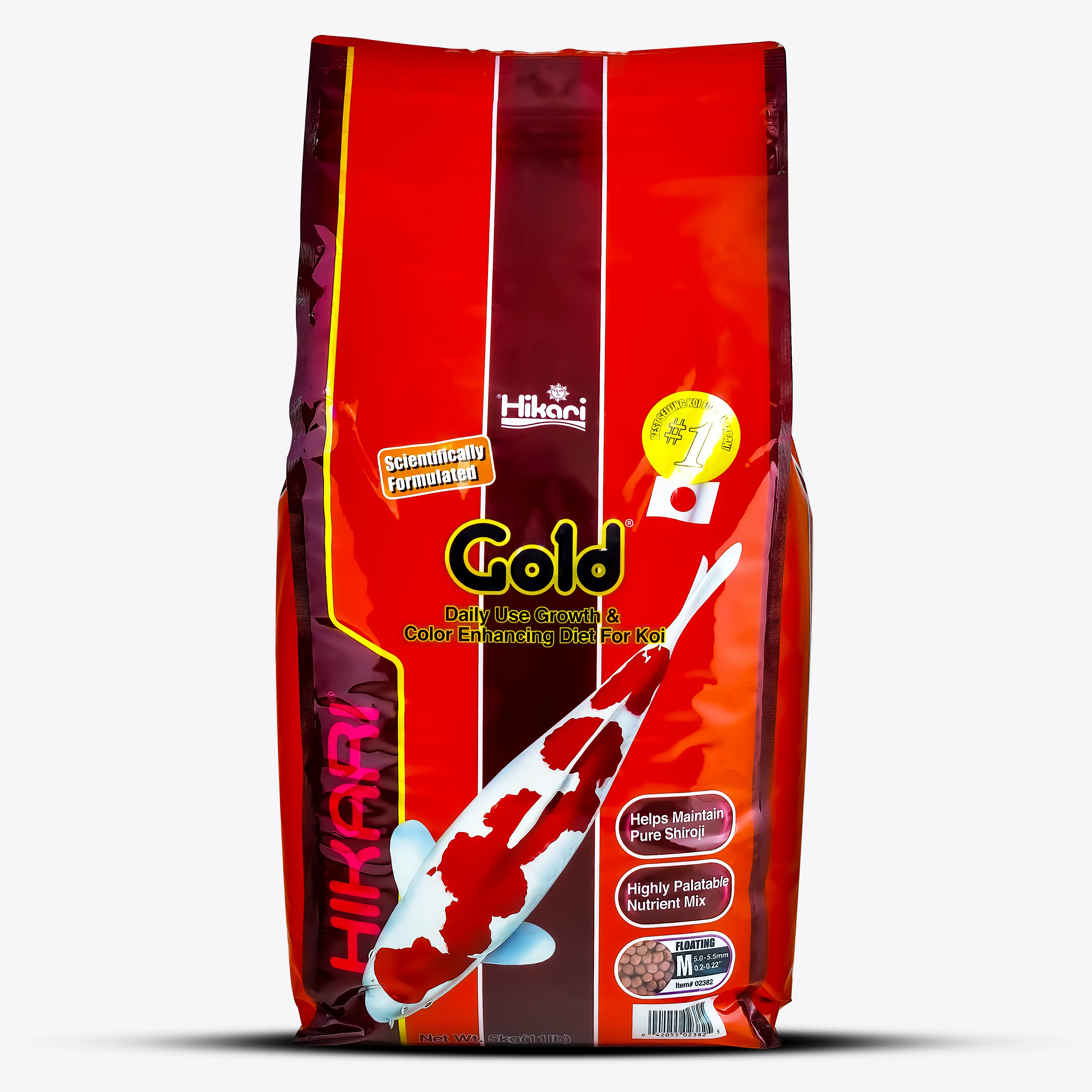 Hikari Gold Koifutter – Premium Fischfutter für Koi – Schwimmende Pellets – Farbverstärker & Wachstum – Hochwertiges Teichfutter für Zierfische