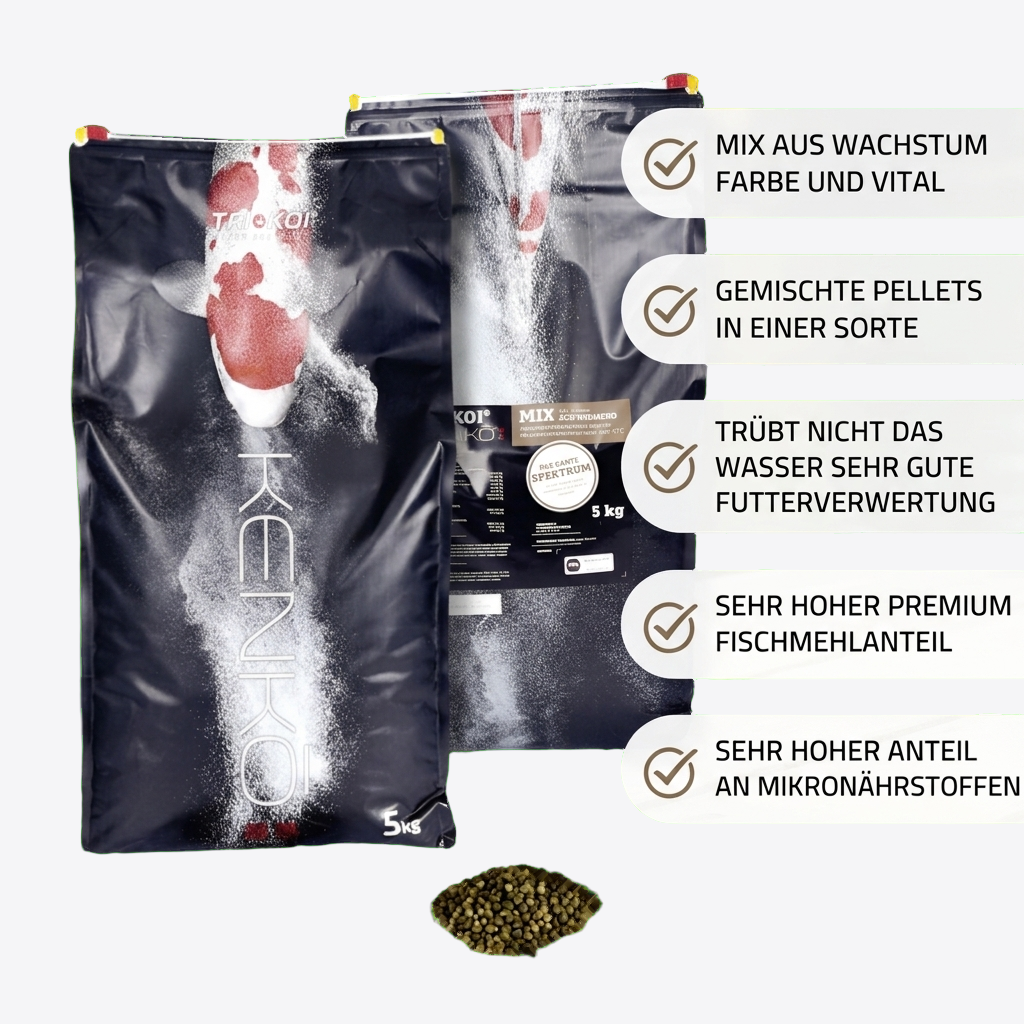 Kenko® Premium Futtermix 4,5 - 5,5mm - schwimmend