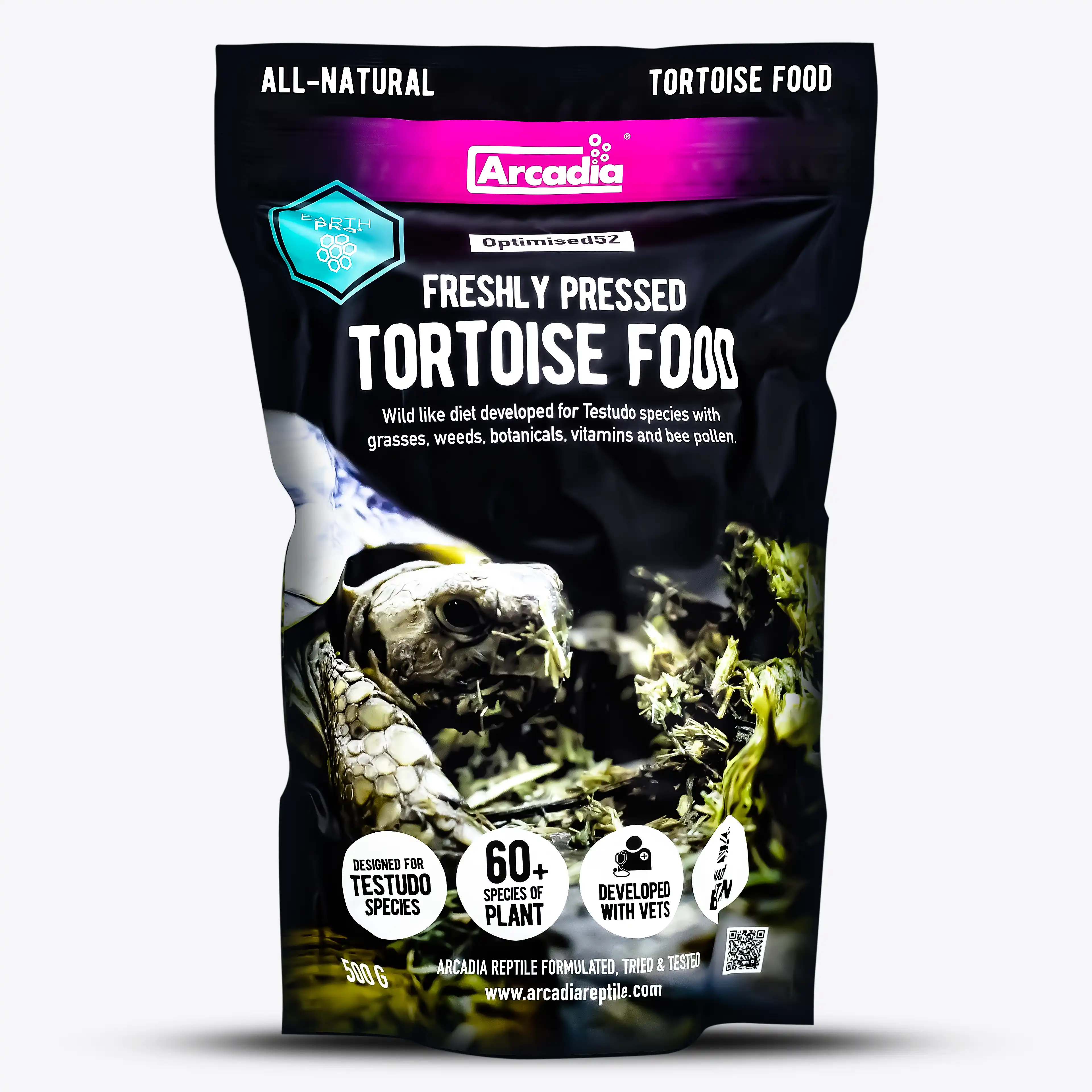 Arcadia EarthPro Optimised52 Tortoise Food Freshly Pressed – Frisch gepresstes Landschildkrötenfutter