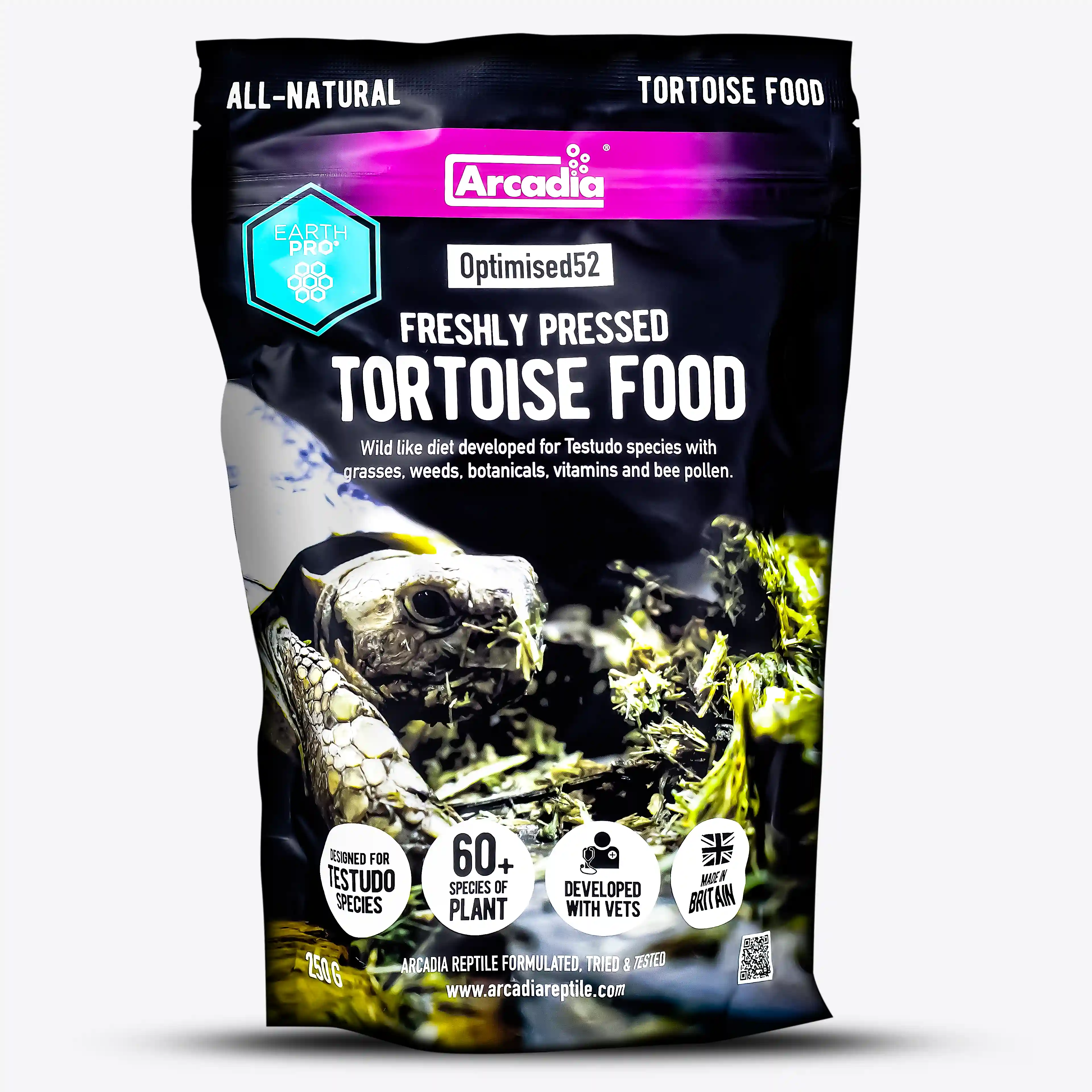 Arcadia EarthPro Optimised52 Tortoise Food Freshly Pressed – Frisch gepresstes Landschildkrötenfutter