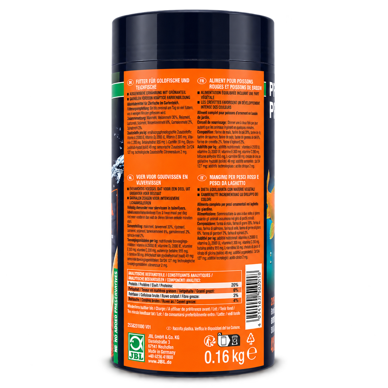 JBL ProPond Goldfish Goldfischfutter 3 mm – schwimmendes Ganzjahresfutter