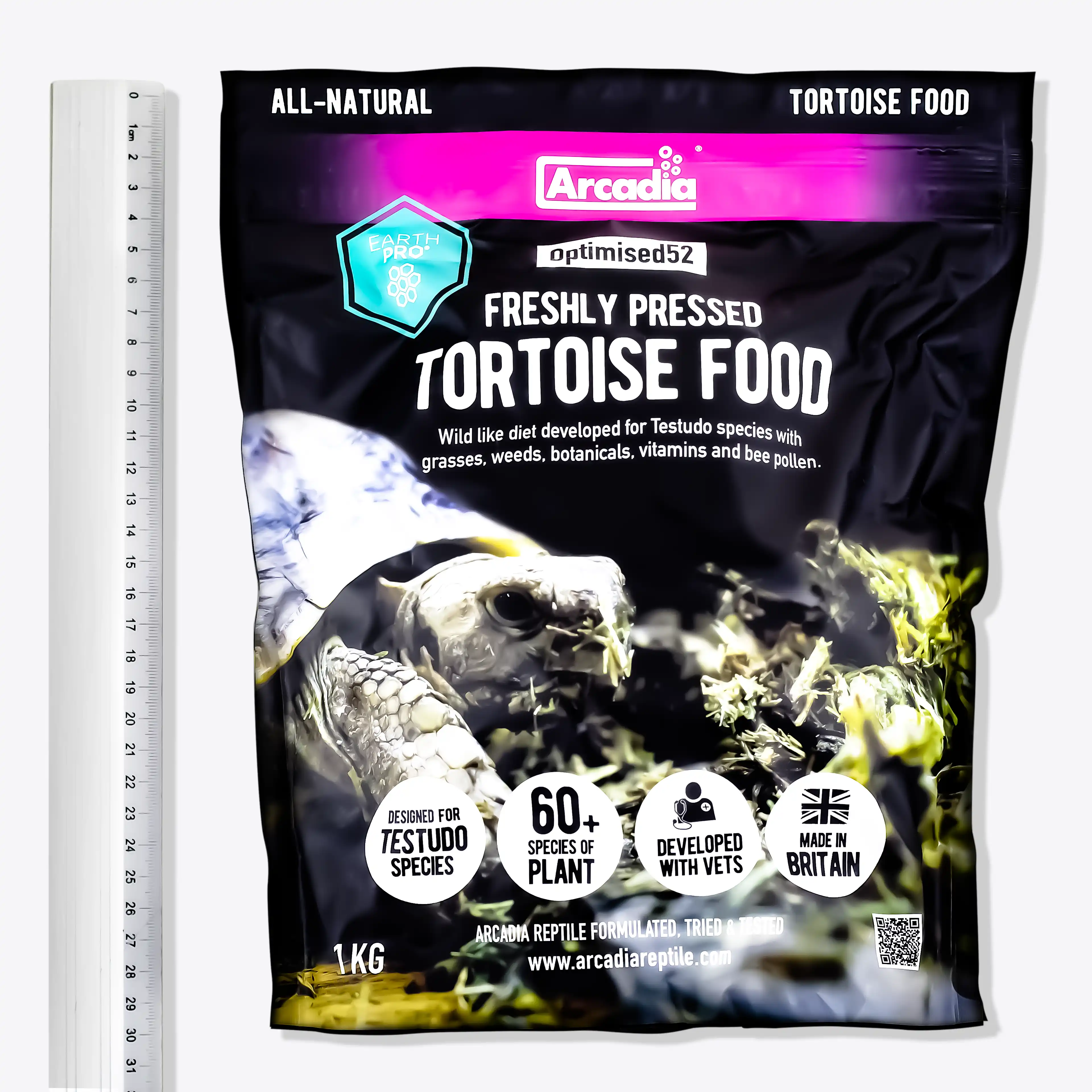 Arcadia EarthPro Optimised52 Tortoise Food Freshly Pressed – Frisch gepresstes Landschildkrötenfutter