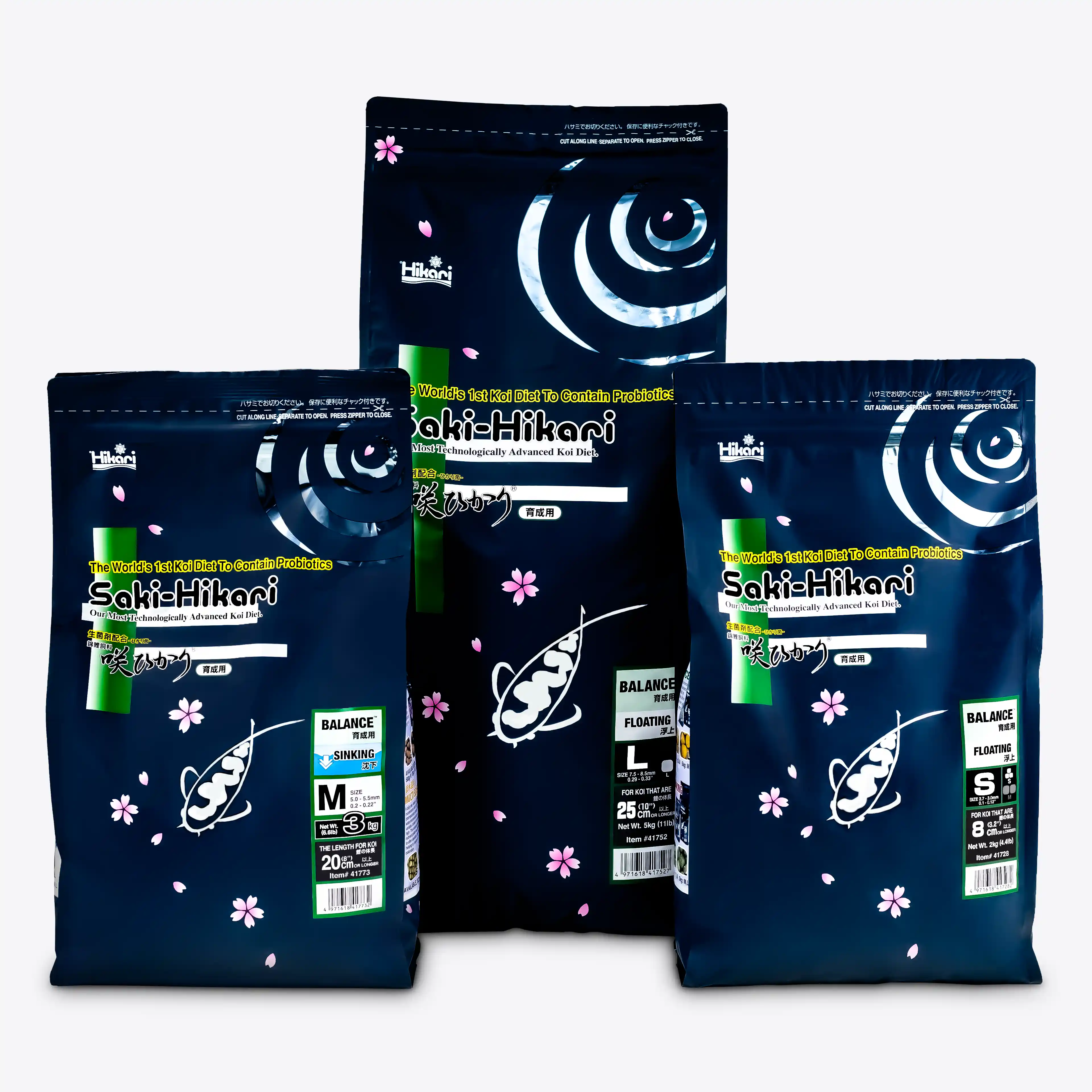 Saki Hikari® Balance Koifutter – Probiotisches Premium-Alleinfutter für perfektes Wachstum, ideale Körperform & maximale Vitalität (schwimmend)