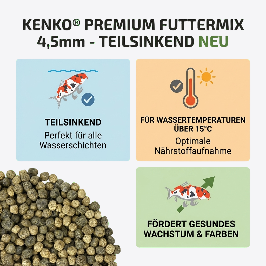 Kenko® Premium Futtermix 4,5mm - teilsinkend NEU