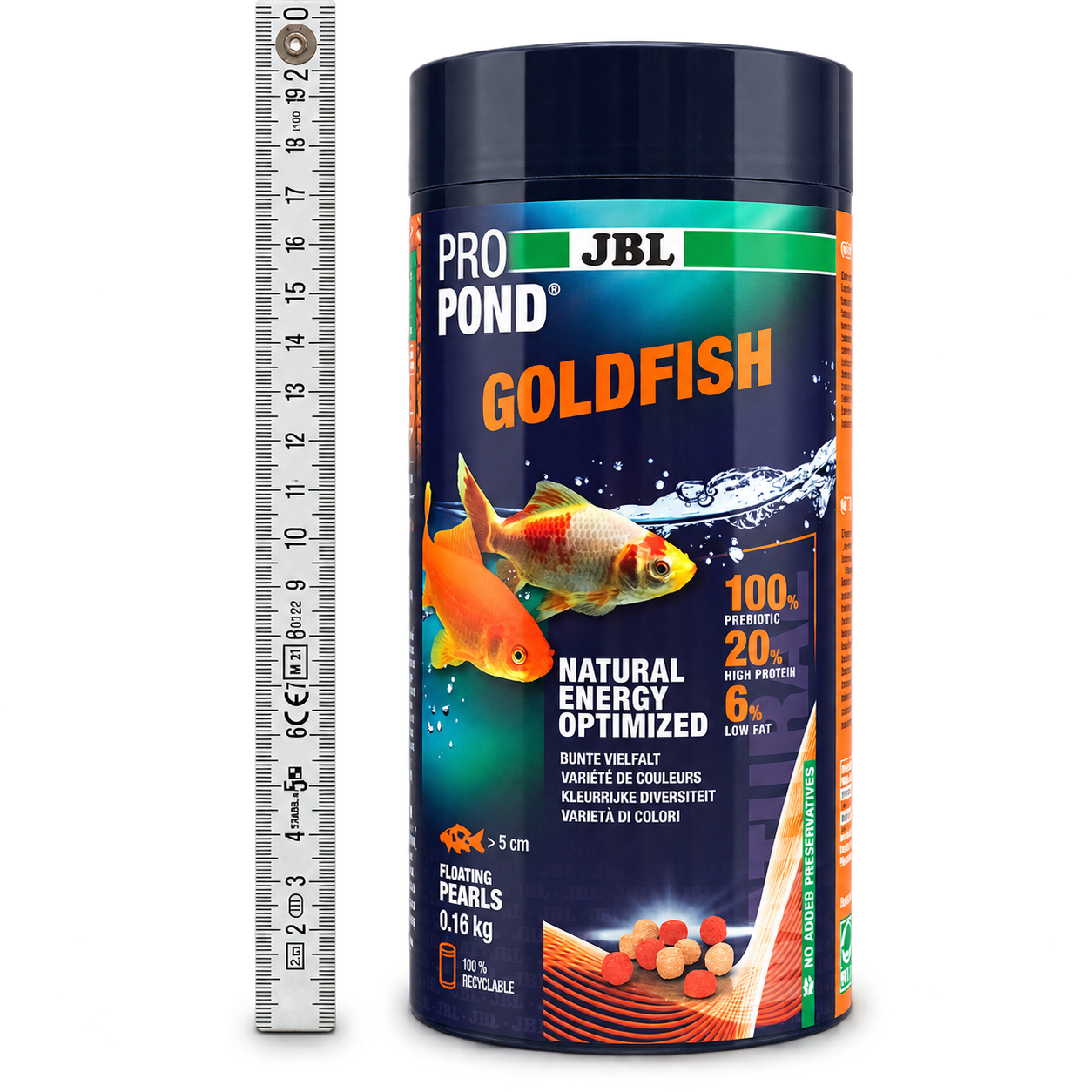 JBL ProPond Goldfish Goldfischfutter 3 mm – schwimmendes Ganzjahresfutter