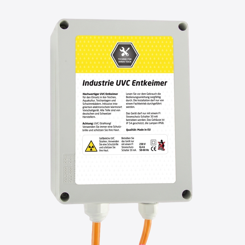 Pond Police Industrie UV-C T5 Short Serie 63 Watt mit Einbaugehäuse