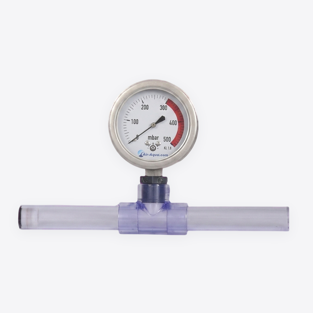 Super Air Luftdruckmesser für Teichpumpen | Manometer Gegendruck-Messgerät