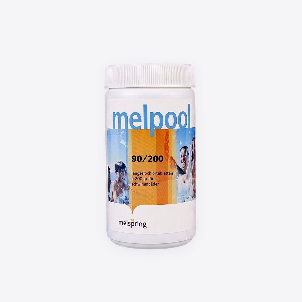 Melpool 90/200g langsam lösliche Chlortabletten 5kg Eimer