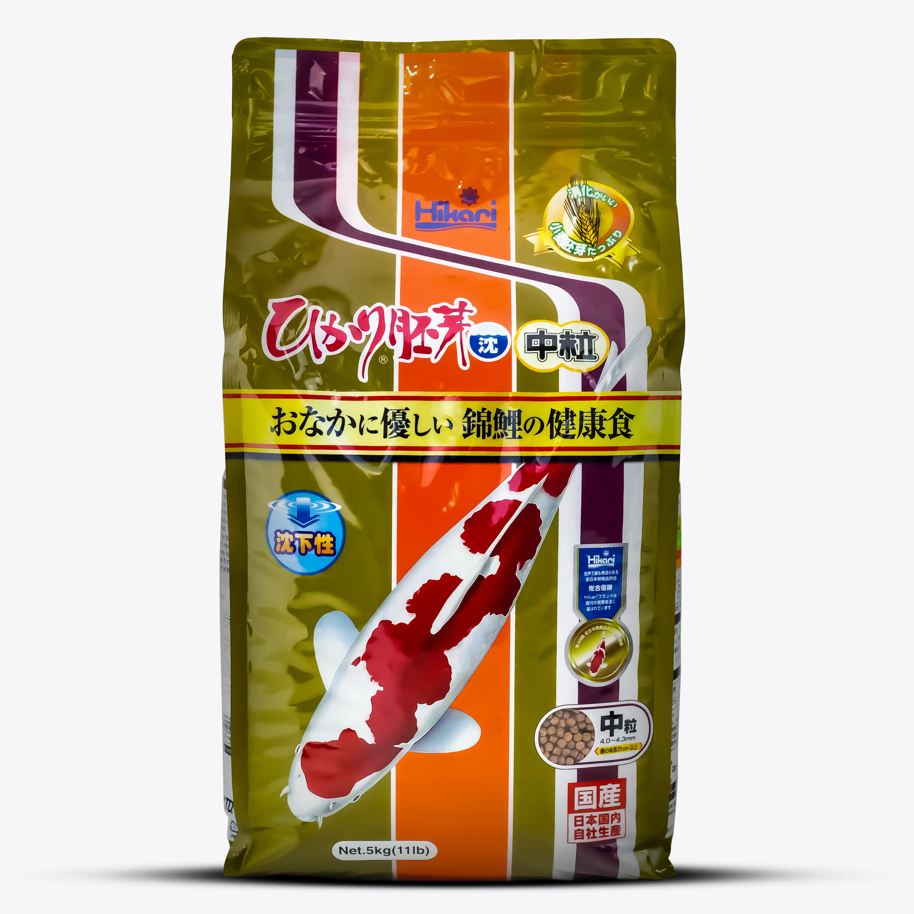 Hikari Wheat-Germ Formula Sinking Koifutter – Sinkendes Teichfischfutter für Koi & Zierfische – Leicht verdaulich – Ideales Winterfutter mit Weizenkeimen