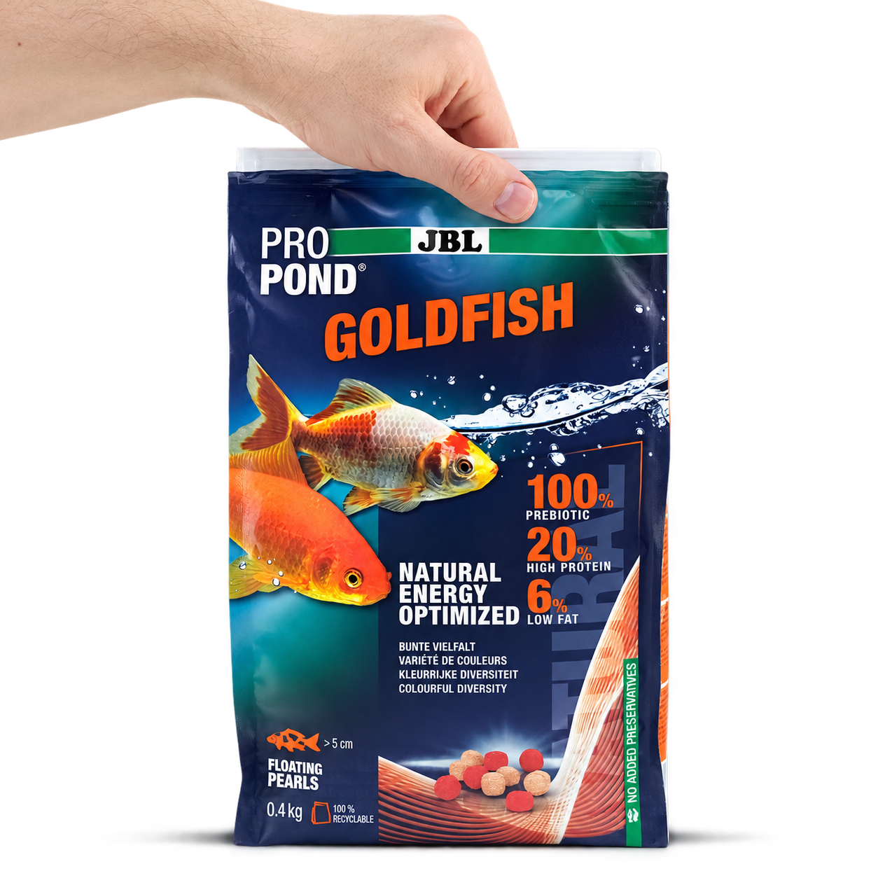 JBL ProPond Goldfish Goldfischfutter 3 mm – schwimmendes Ganzjahresfutter