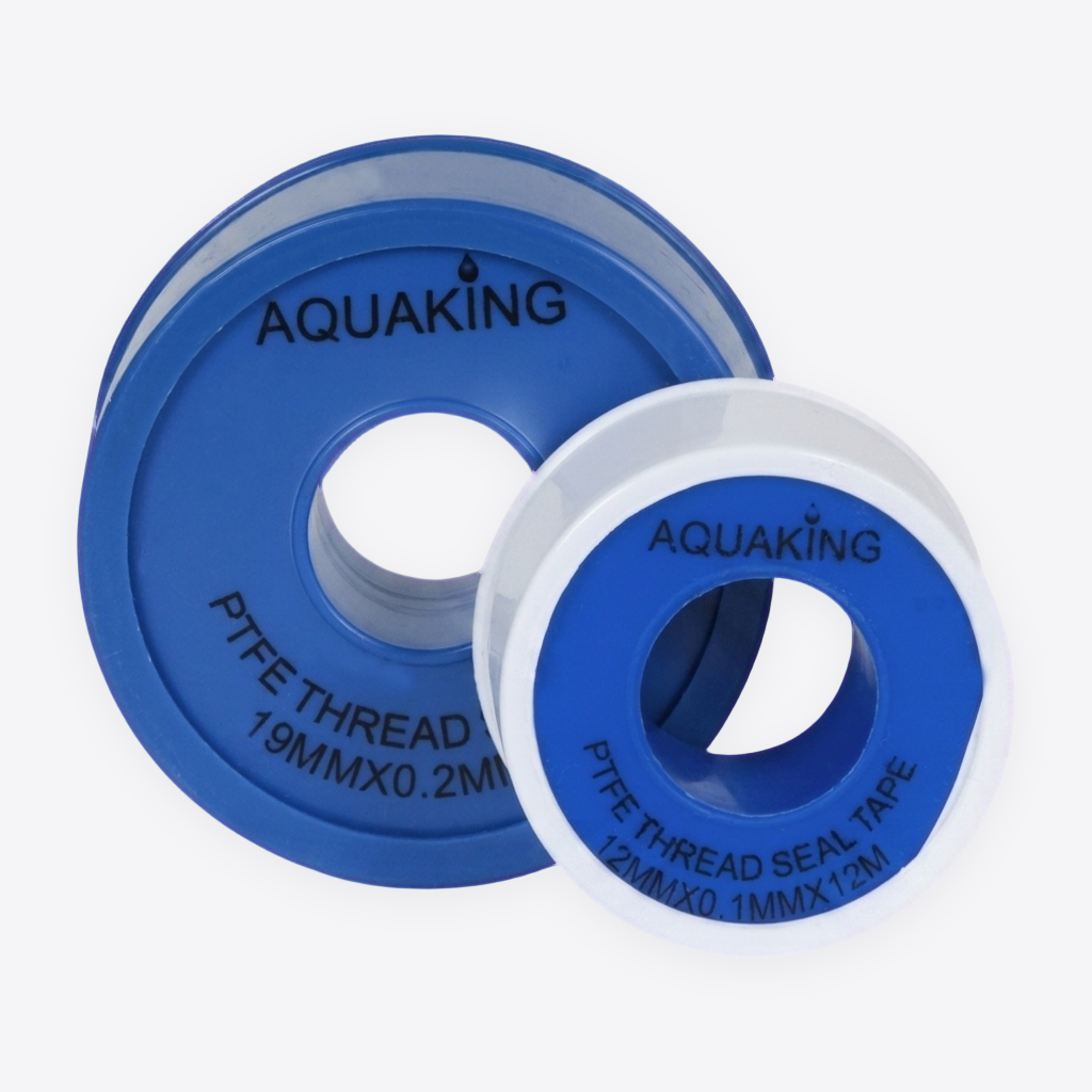 AquaKing PTFE-Dichtungsband / Teflonband 12 mm × 12 m & 19 mm × 15 m – Gewindedichtband für Fittings, Pumpen & Rohrleitungen