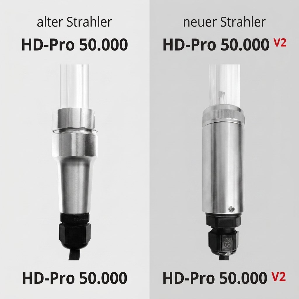 Quarzglas für HD PRO 50.000 UV-C V2