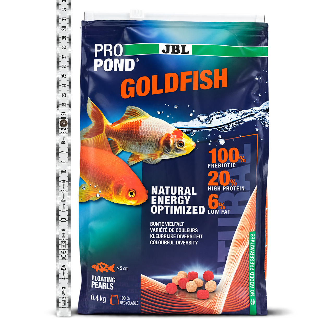JBL ProPond Goldfish Goldfischfutter 3 mm – schwimmendes Ganzjahresfutter