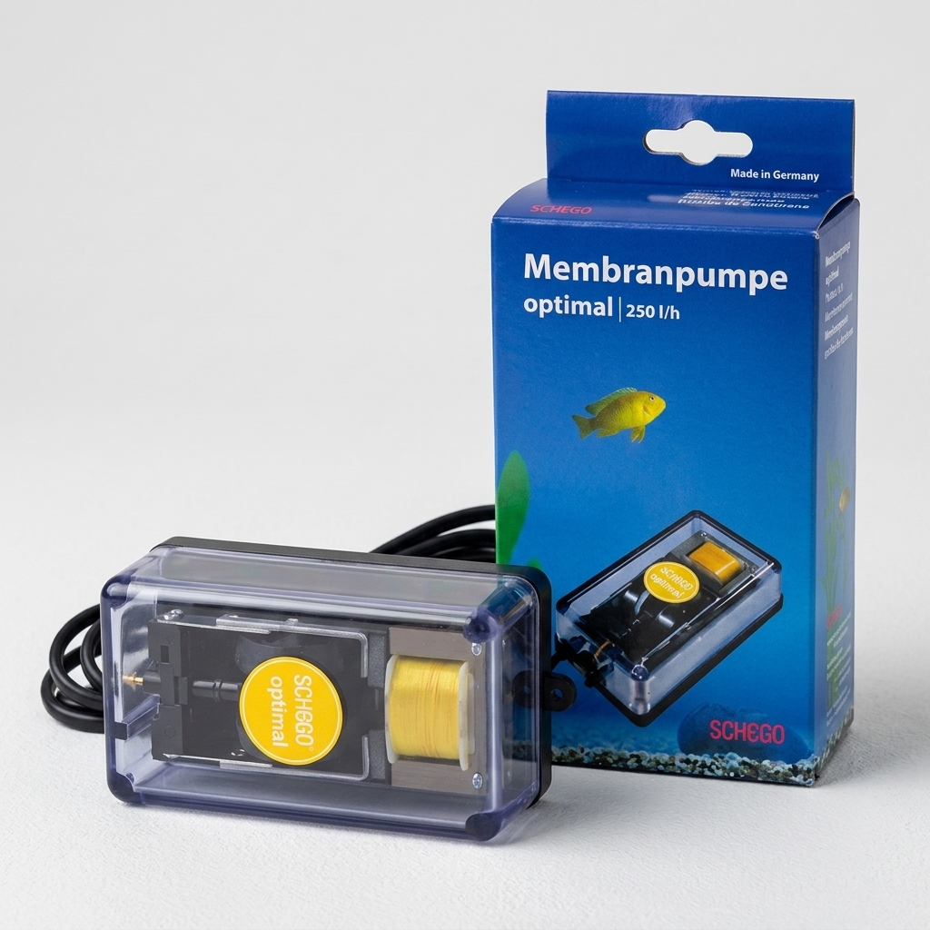 Schego optimal Membranpumpe – Luftpumpe für Aquarium & Teich