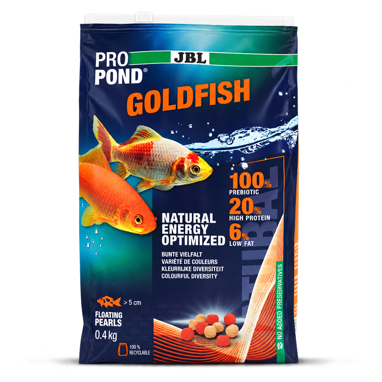 JBL ProPond Goldfish Goldfischfutter 3 mm – schwimmendes Ganzjahresfutter