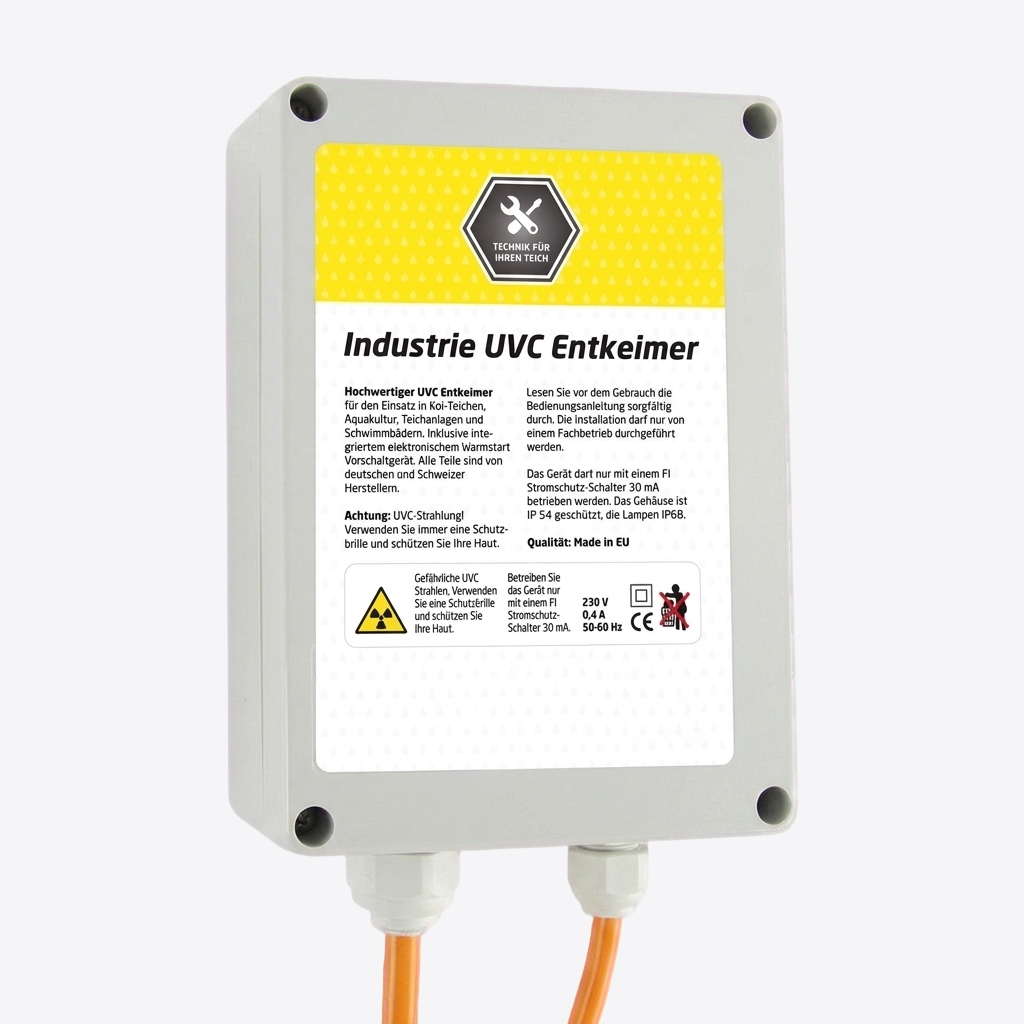 Pond Police Industrie UVC T5 Short Serie 44 Watt mit Einbaugehäuse