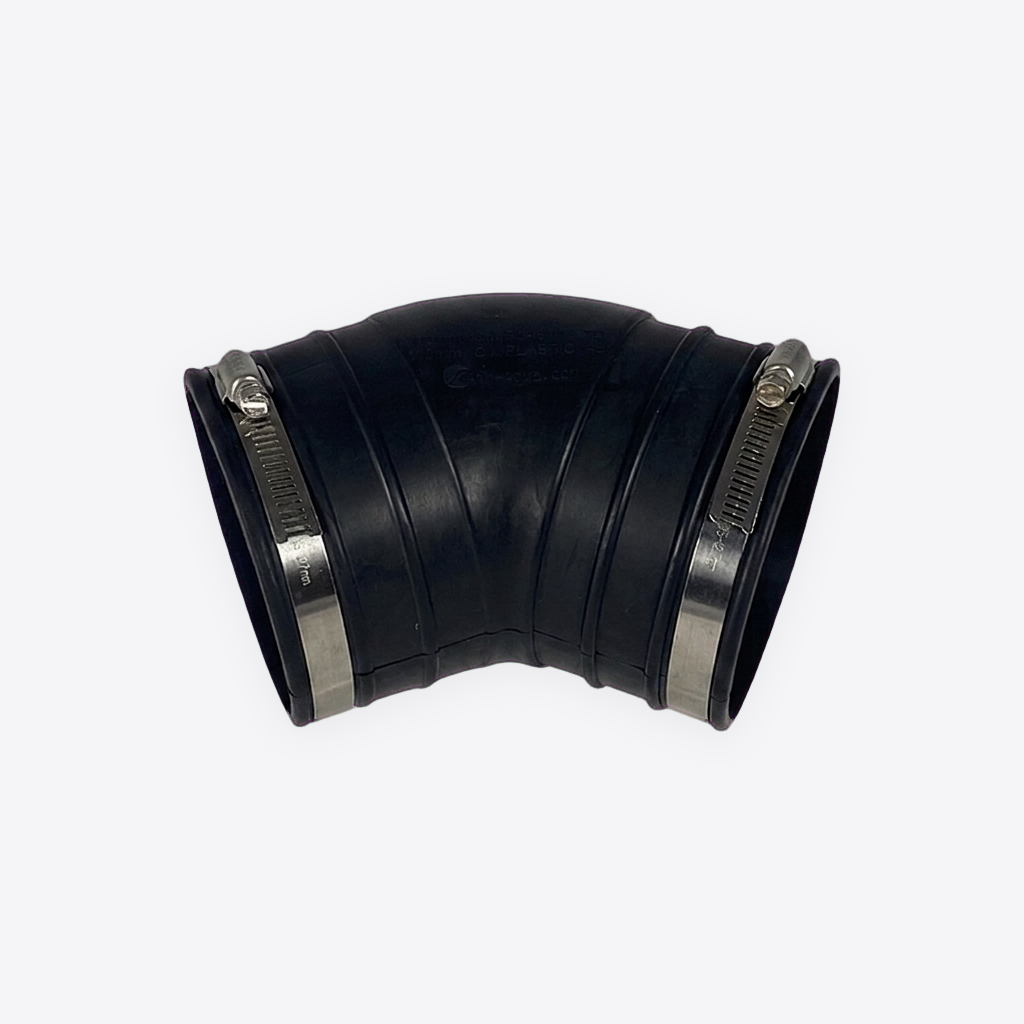 Flexible Bögen 45° inkl. Spannring