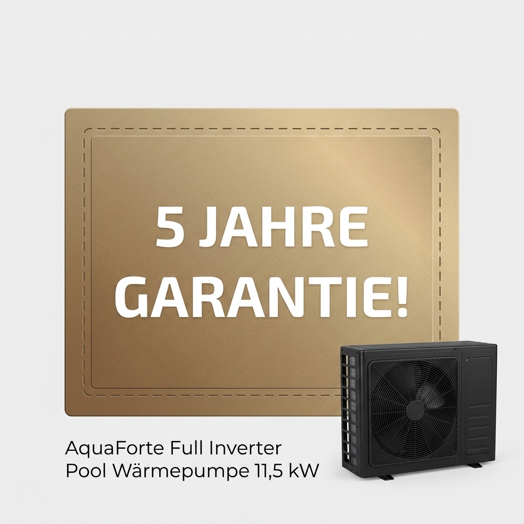AquaForte Full Inverter Pool Wärmepumpe 11,5 kW