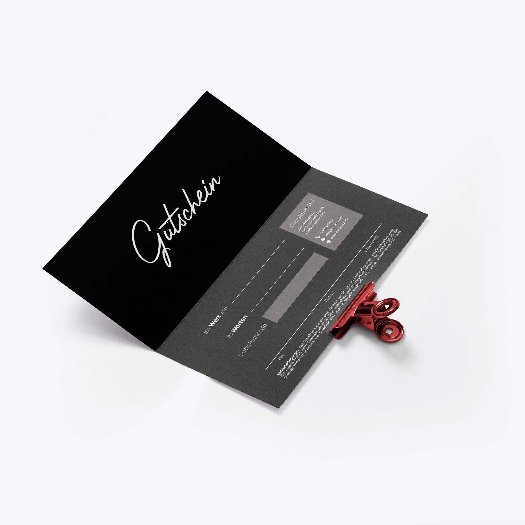 Geschenkgutschein – Wertgutschein für Ihren Einkauf bei KoiRausch