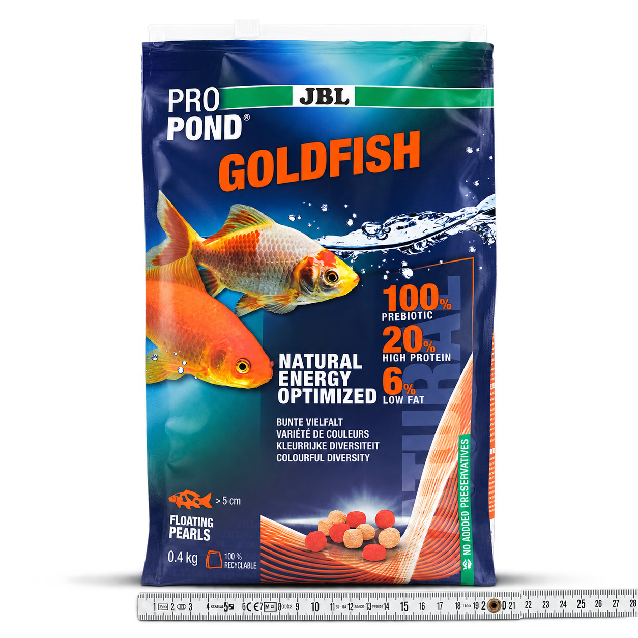 JBL ProPond Goldfish Goldfischfutter 3 mm – schwimmendes Ganzjahresfutter