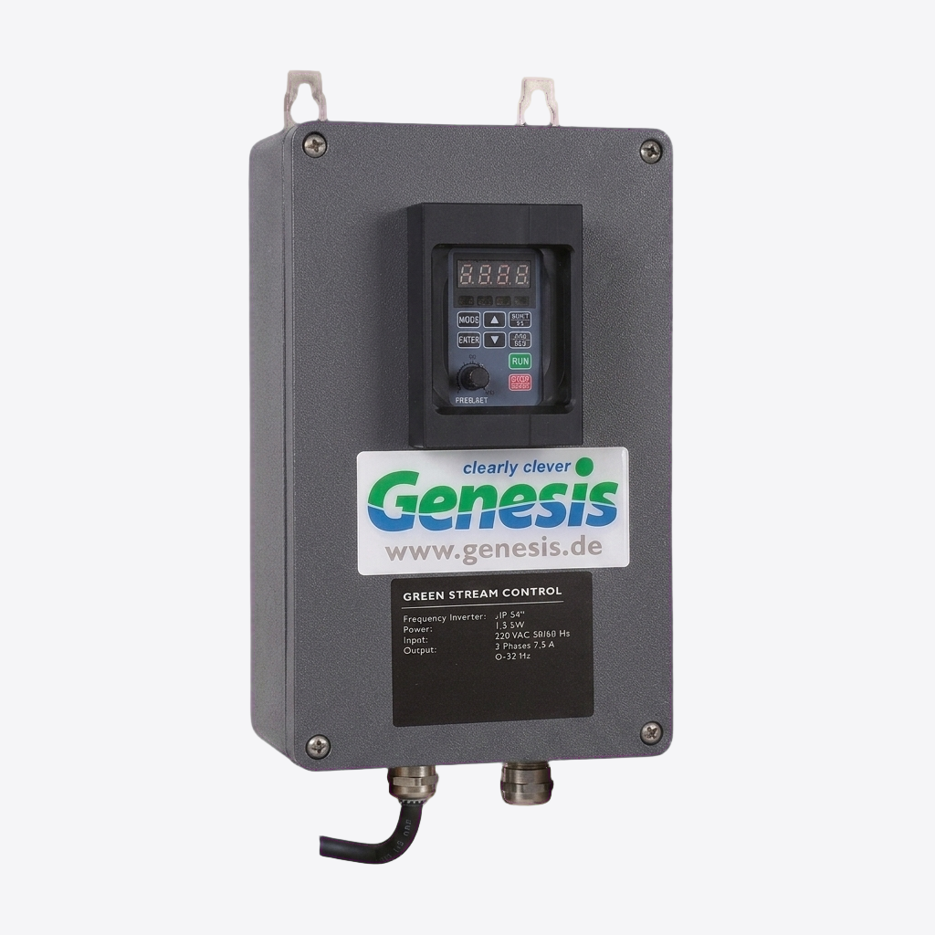 Genesis EVO Green Stream Control Teichpumpe 30.000–80.000 l/h – regelbare Schmutzwasser- & Filterpumpe mit Frequenzumrichter