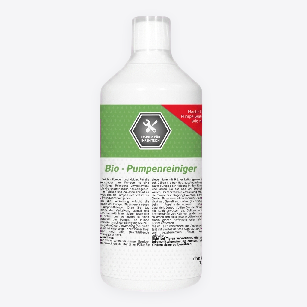 Pond Police Bio-Pumpenreiniger 1 Liter – Teichpumpen-Reiniger & Entkalker für Pumpen und UVC-Quarzglas