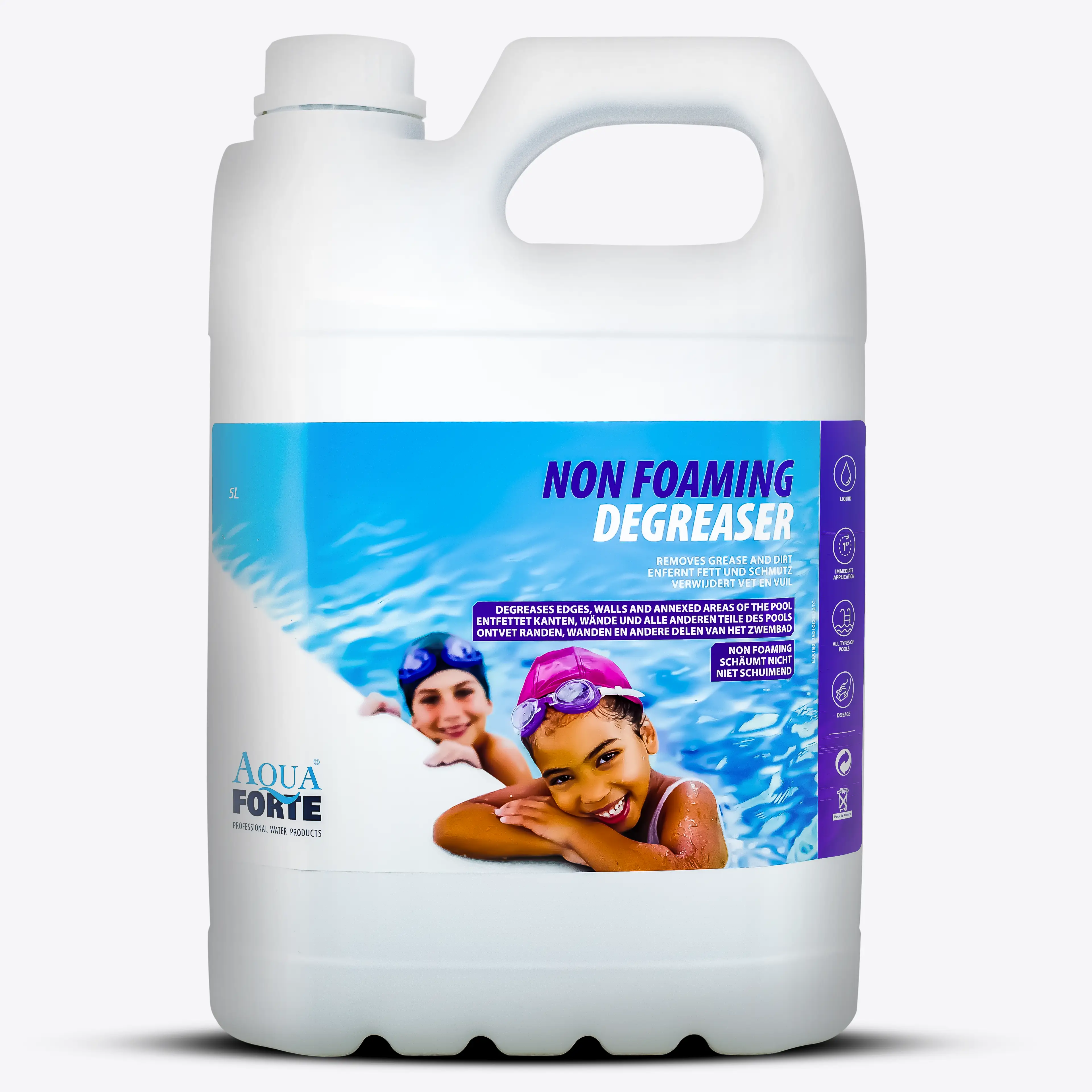 AquaForte Wasserrandreiniger, Schmutz- und Fettlöser, Schwimmbecken- und Poolreiniger