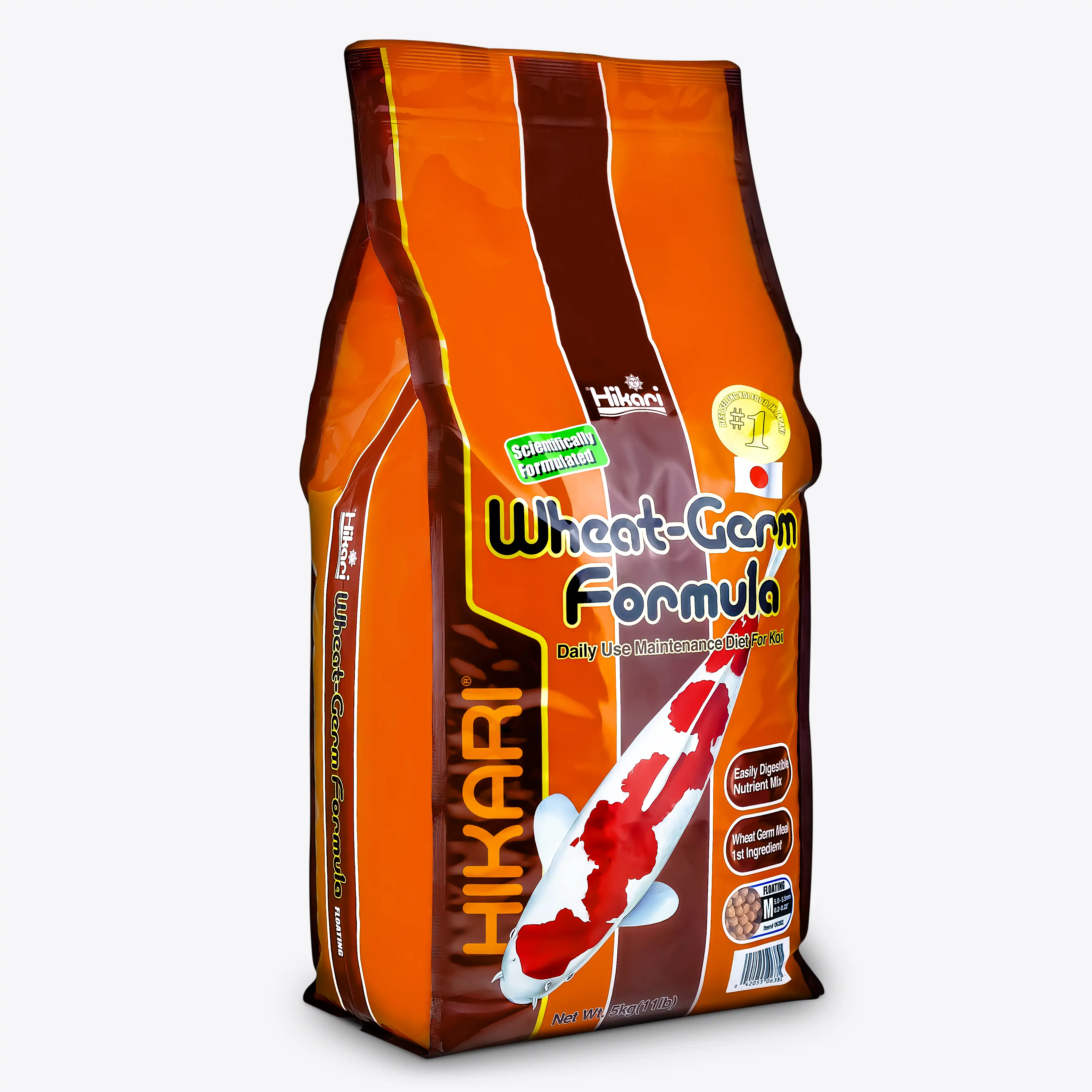 Hikari Wheat-Germ Formula Koifutter – Schwimmendes Teichfischfutter für Koi & Zierfische – Leicht verdauliches & vitaminreiches Teichfutter