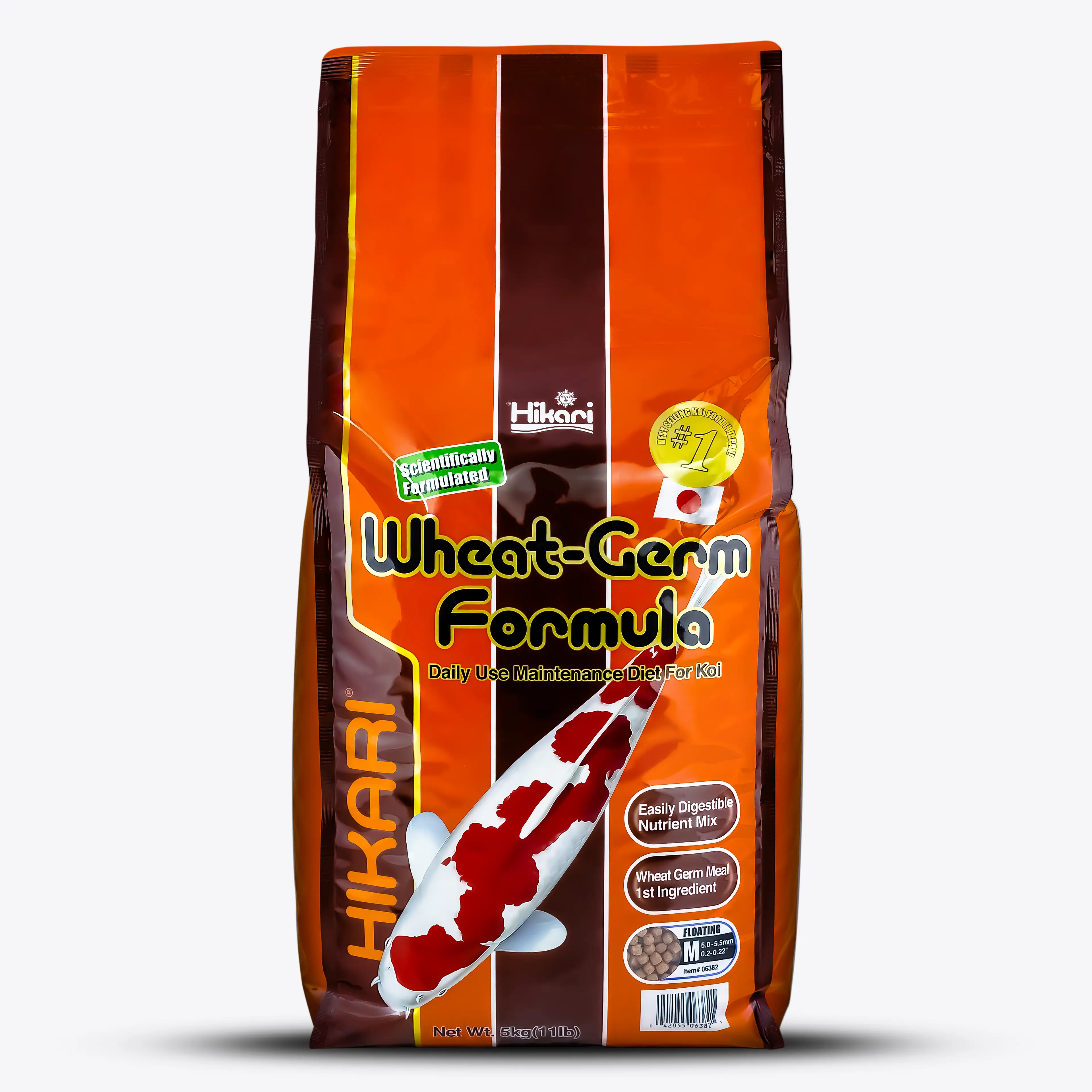 Hikari Wheat-Germ Formula Koifutter – Schwimmendes Teichfischfutter für Koi & Zierfische – Leicht verdauliches & vitaminreiches Teichfutter