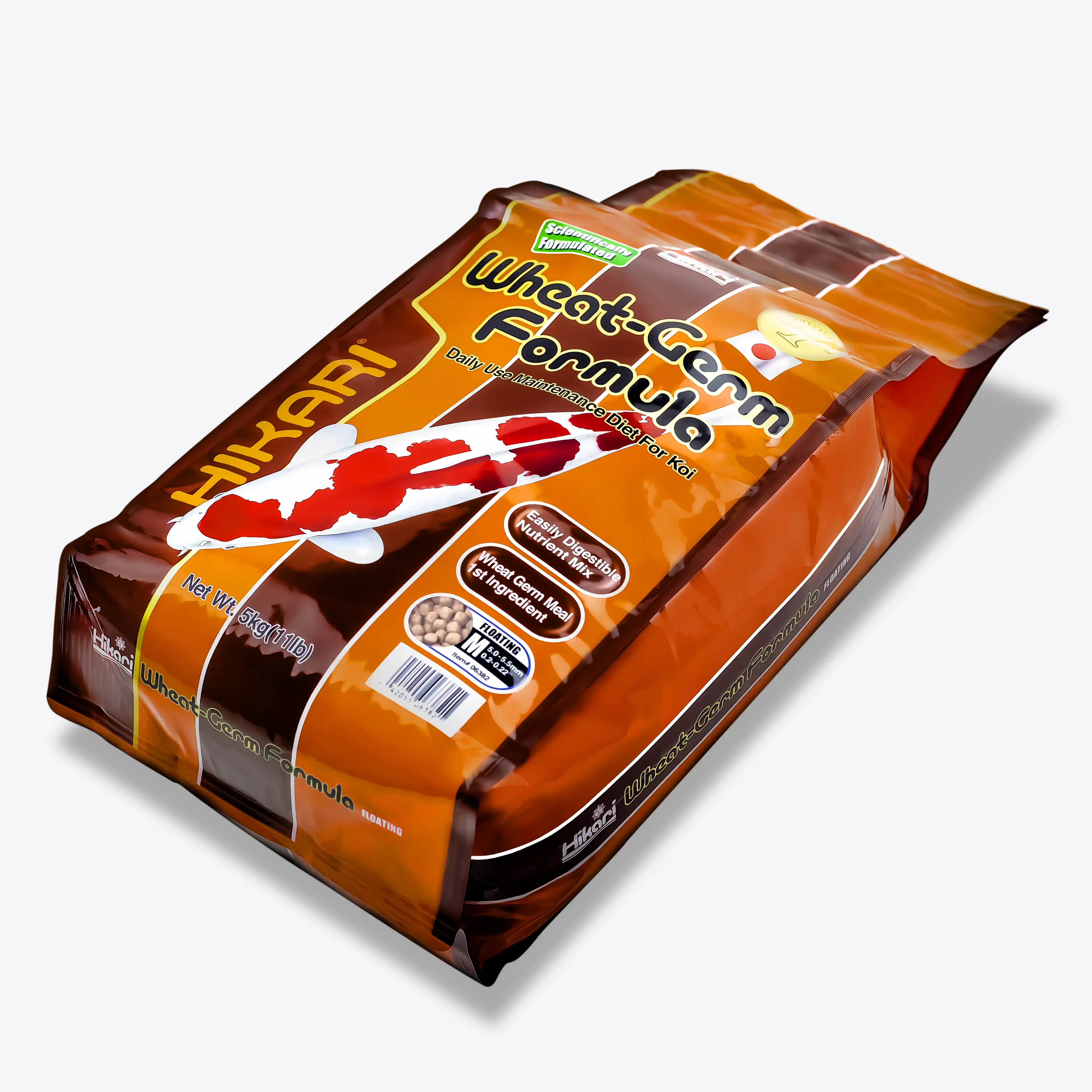 Hikari Wheat-Germ Formula Koifutter – Schwimmendes Teichfischfutter für Koi & Zierfische – Leicht verdauliches & vitaminreiches Teichfutter