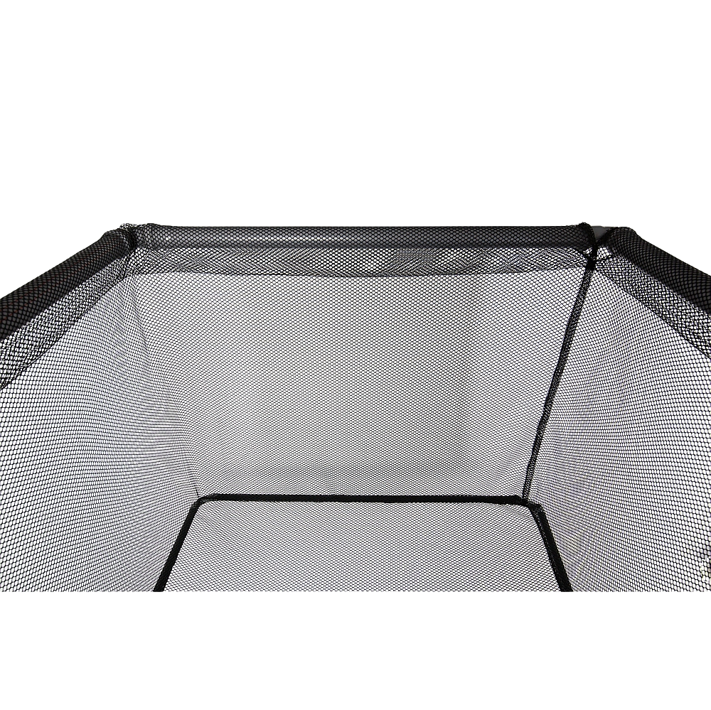 Fischgehege schwarz mit Rahmen, 115 x 115 x 105 cm (L x B x H), 7 mm