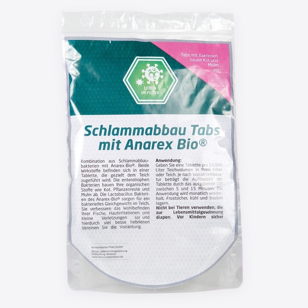 Koi Tabs mit Schlammabbaubakterien und Anarex-Bio®
